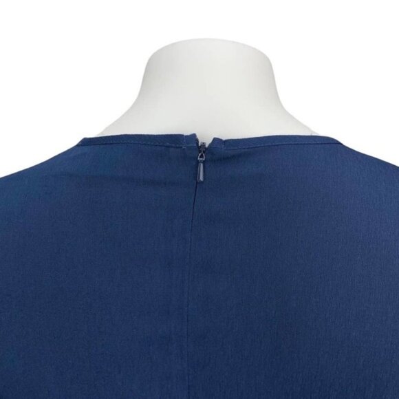 THE FIFTH LABEL Tie Neck Long Sleeve Dress Sz XS Blue - Picture 5 of 8